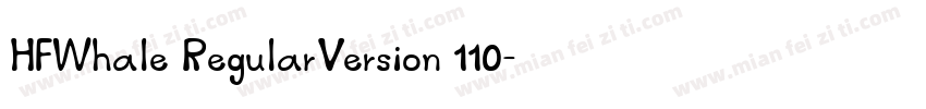HFWhale RegularVersion 110字体转换